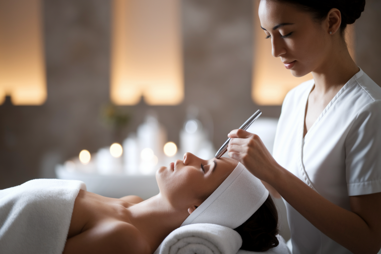 estheticienne-soin-visage-client-partiel-spa