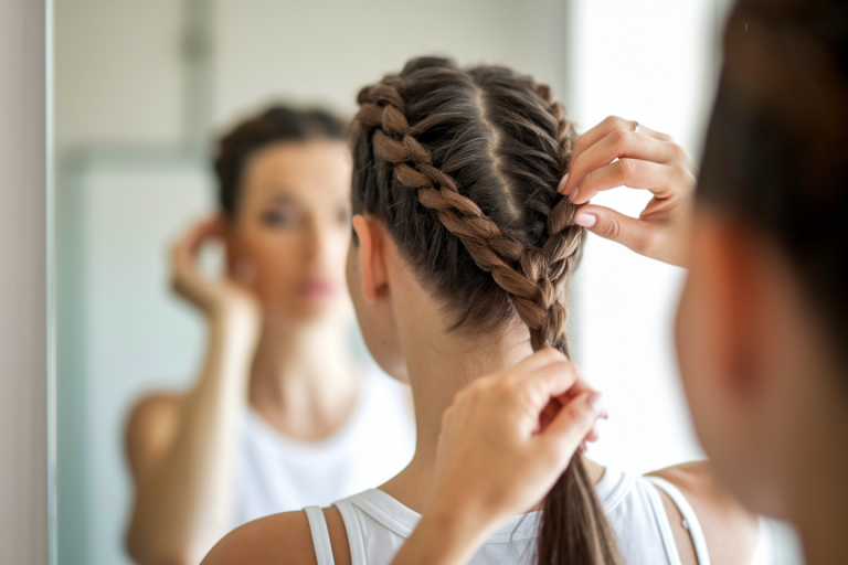 femme-miroir-mains-cheveux
