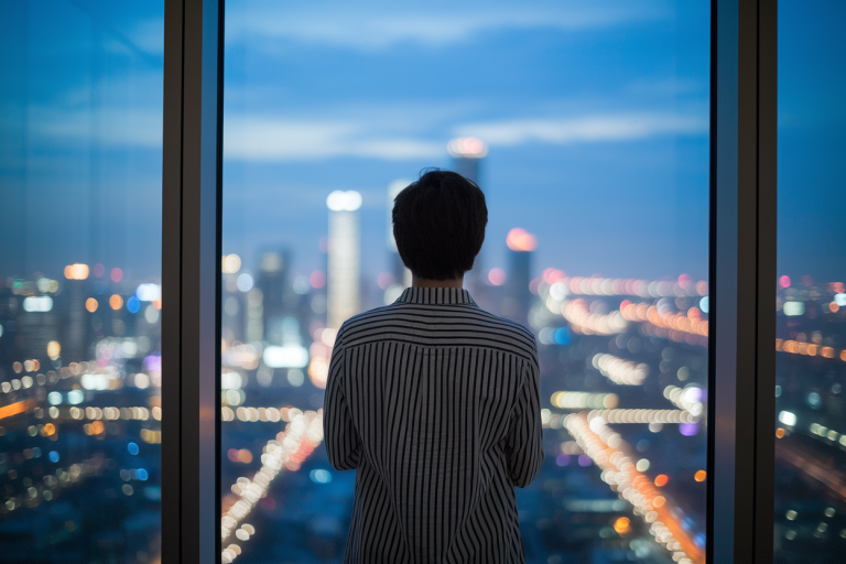 personne-fenetre-ville-nuit-flou