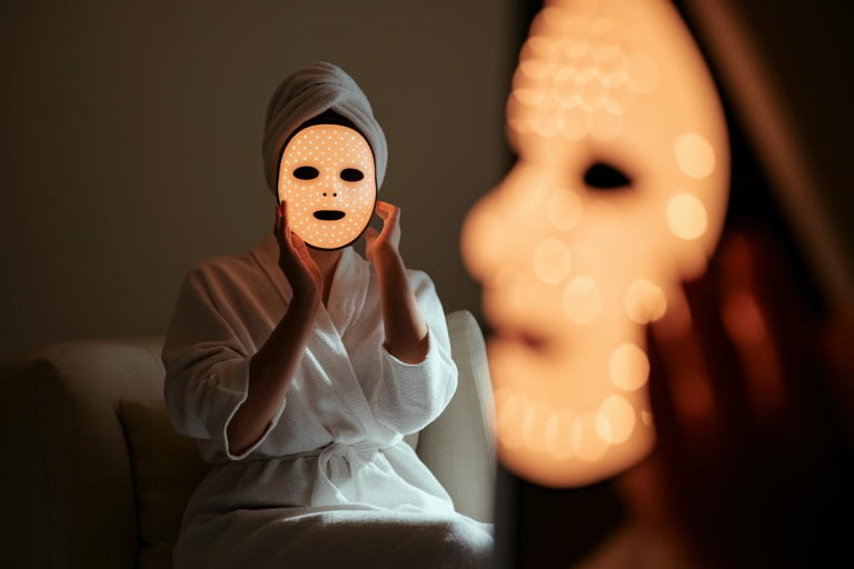 personne-masque-led-reflet-peau